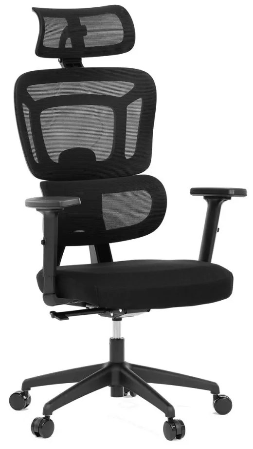 Kancelárska ergonomická stolička MARIA — látka, čierna