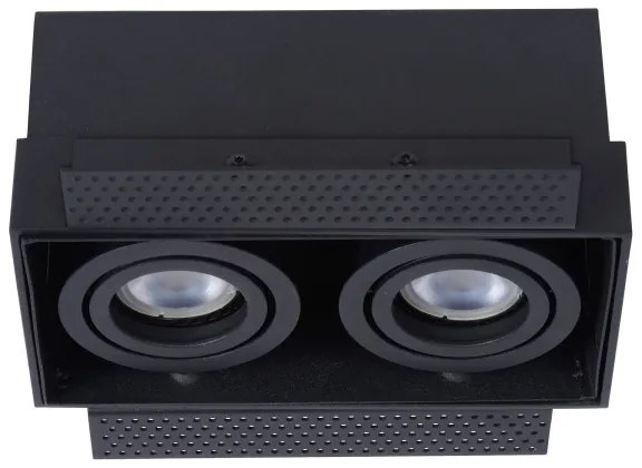 Lucide 09925/02/30 - Podhľadové svietidlo TRIMLESS 2xGU10/50W/230V čierna