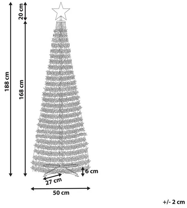 Vianočný stromček 188 cm Sadachbia (zelená) (s osvetlením). Vlastná spoľahlivá doprava až k Vám domov. 1075700