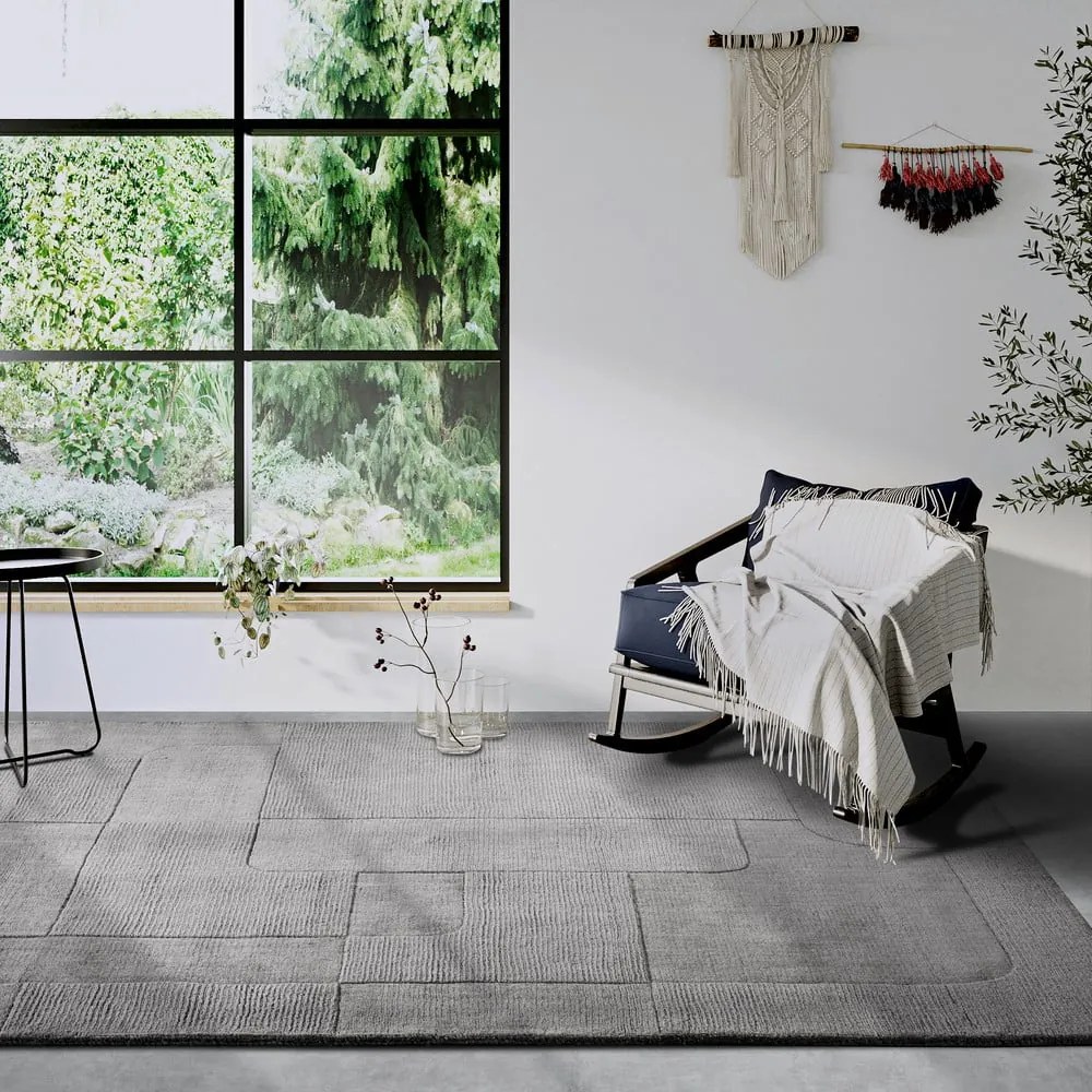 Sivý ručne tkaný vlnený koberec 190x280 cm Charlotte – Villeroy&amp;Boch