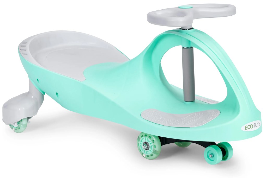Detské odrážadlo s LED kolesami, zelené, ECOTOYS