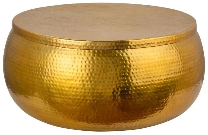 Orient Storage konferenčný stolík 70 cm zlatý