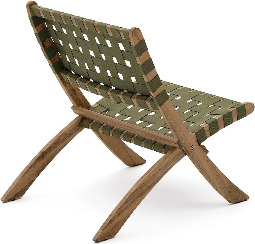 Zelené drevené záhradné kreslo Chabeli – Kave Home