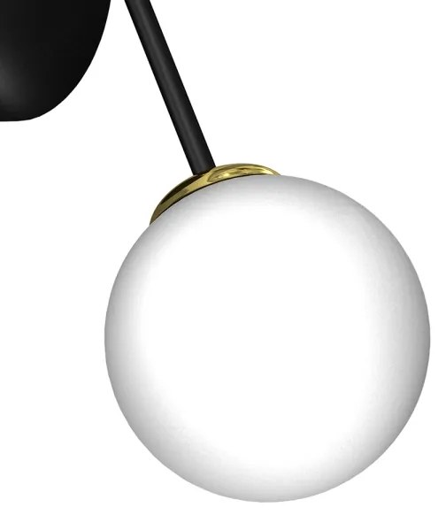 Nástenné svietidlo JOY 2xE14/40W/230V čierna/zlatá