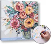 Maľovanie podľa čísel RADOSŤ Z KVETOV