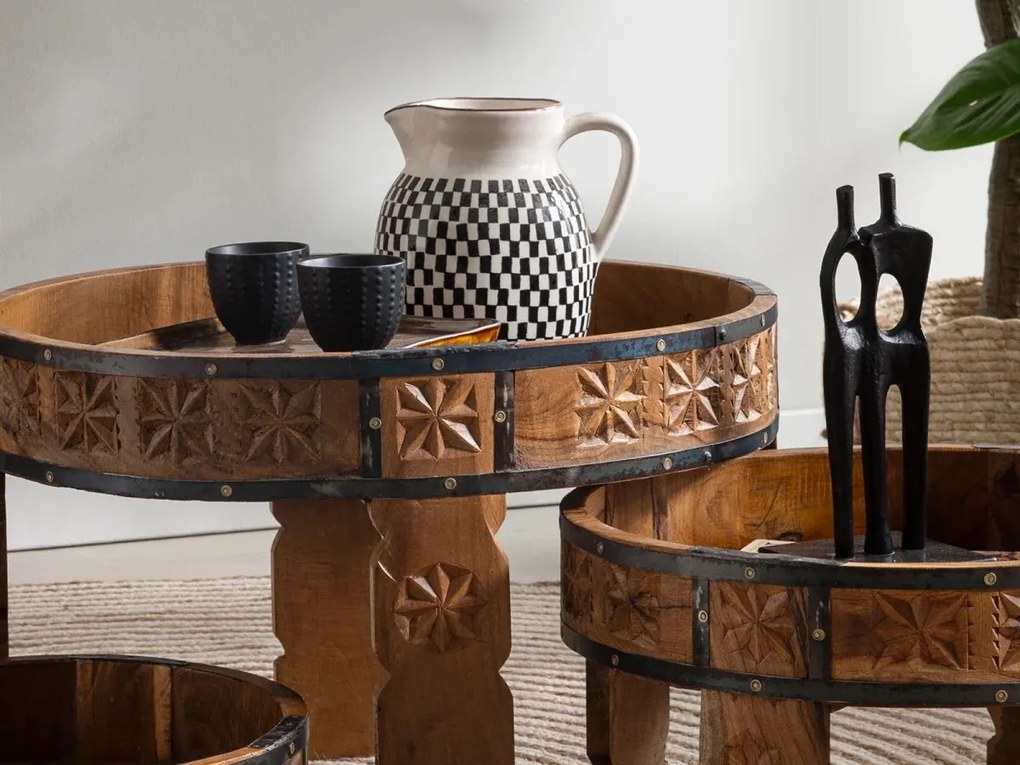 furniture-nabytek.cz - Sada odkládacích stolků 3ks Chakki