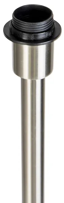 Moderná stojaca lampa oceľ bez tienidla - Simplo