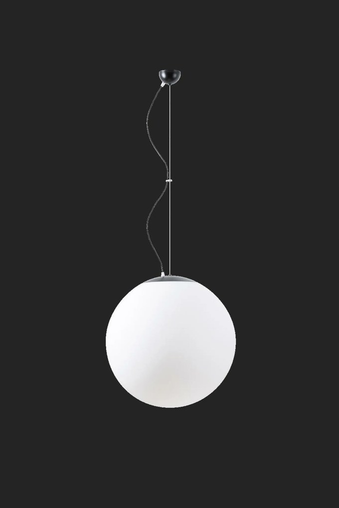 Osmont 61336 Adria L5 závesné sklenené svietidlo čierna biela IP40 3000 K 48