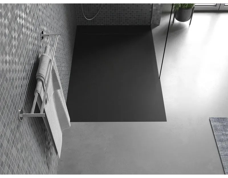 Mexen Otto, SMC obdĺžniková sprchová vanička 140 x 90 cm, čierna, 4N709014