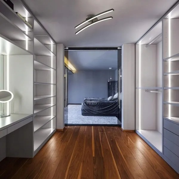 LED stropné svietidlo 2xLED/6W/230V 3000K čierne