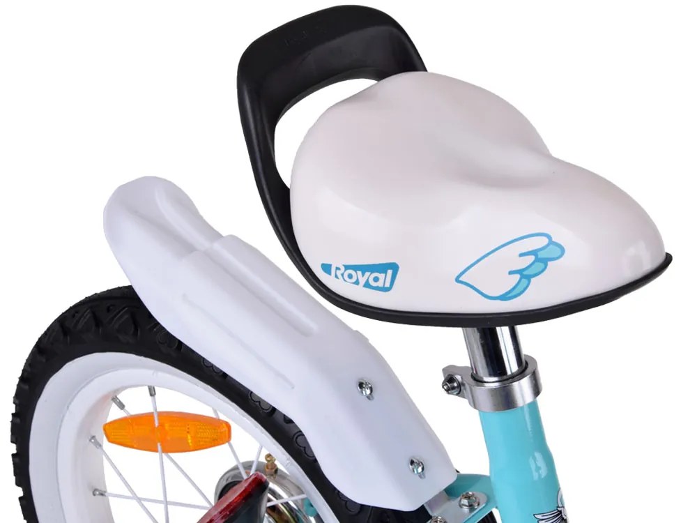 Detský bicykel 14" Little Swan RoyalBaby RB14-18 - modrý