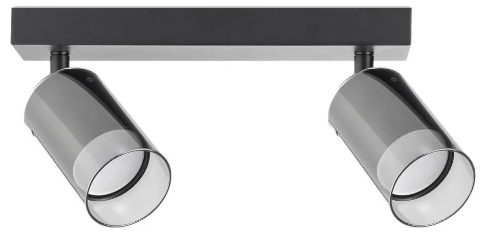 Zuma Line 2211BD-2-BK - Bodové svietidlo REN 2xGU10/50W/230V čierna/šedá