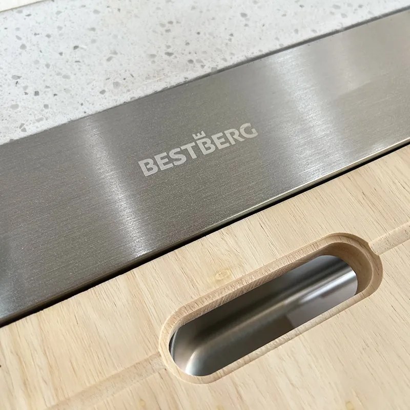 Multifunkčný inteligentný drez BestBerg BBSS-10S / 75 x 45 x 22 cm / nerezová oceľ / strieborná