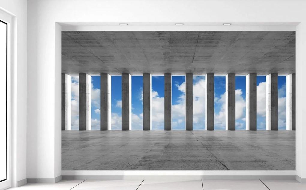 Gario Fototapeta Betónové stĺpy a nebo Veľkosť: 200 x 135 cm, Materiál: Vliesová