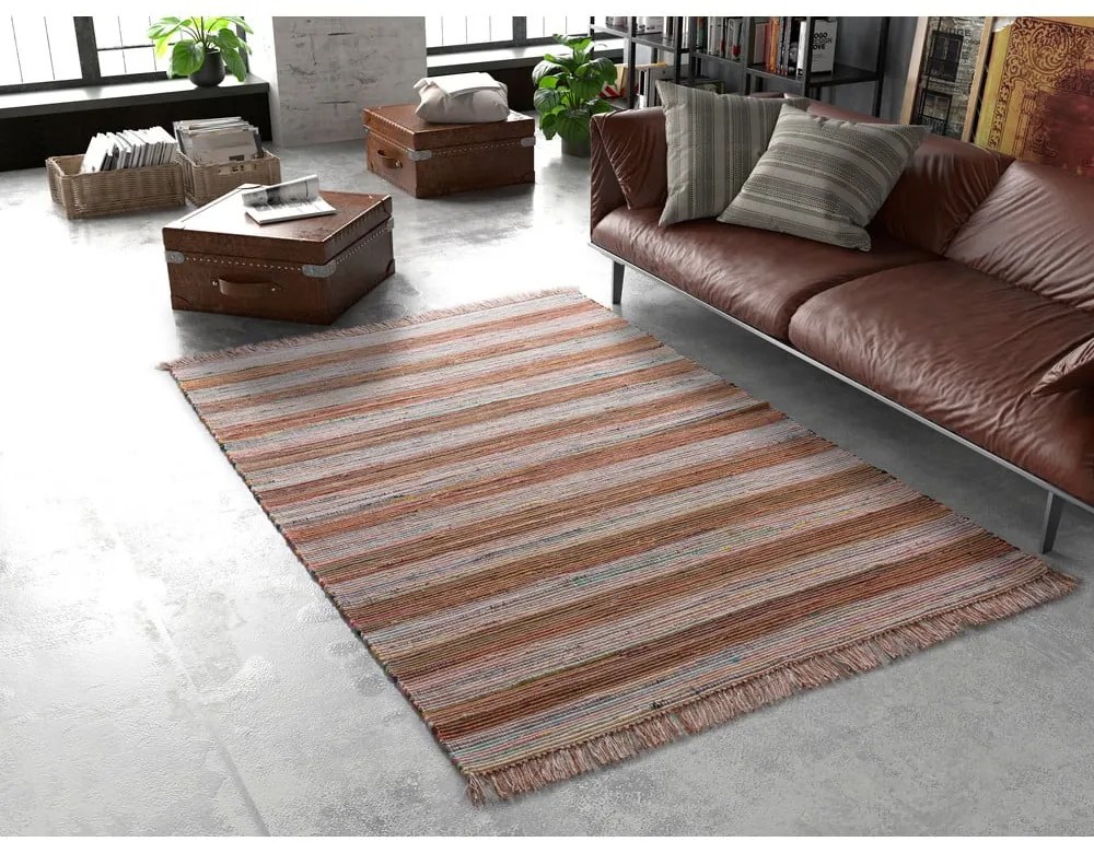 Oranžový koberec 90x60 cm Recraft - Universal