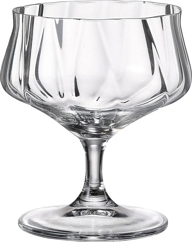 Crystal Bohemia Cettia optic poháre na zmrzlinu 295 ml 6 ks