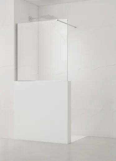 Sprchová zástěna SAT Walk-in 110x100 cm na nižšiu priečku SATWIS110