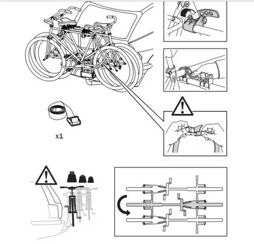 Sixtol Nosič bicyklov na ťažné zariadenie BIKE 3 BULL - 3 bicykle