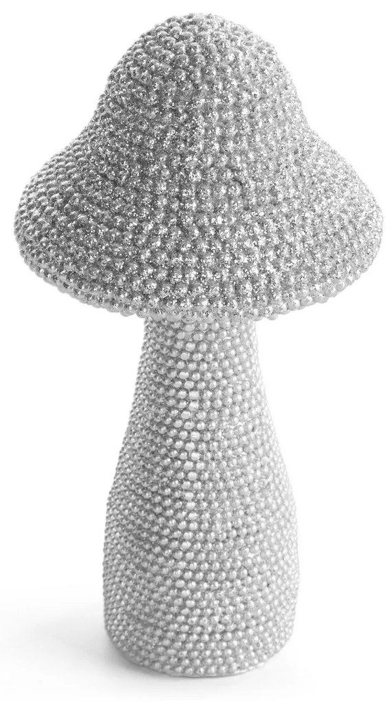 DEKORAČNÁ SOŠKA ELDO 8X8X14 CM STRIEBORNÁ