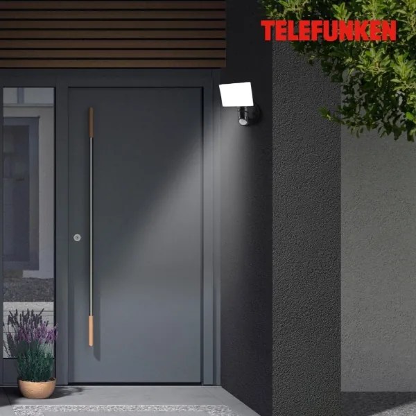 Telefunken 304305TF - LED Vonkajšie nástenné svietidlo so senz. LED/24W/230V IP44