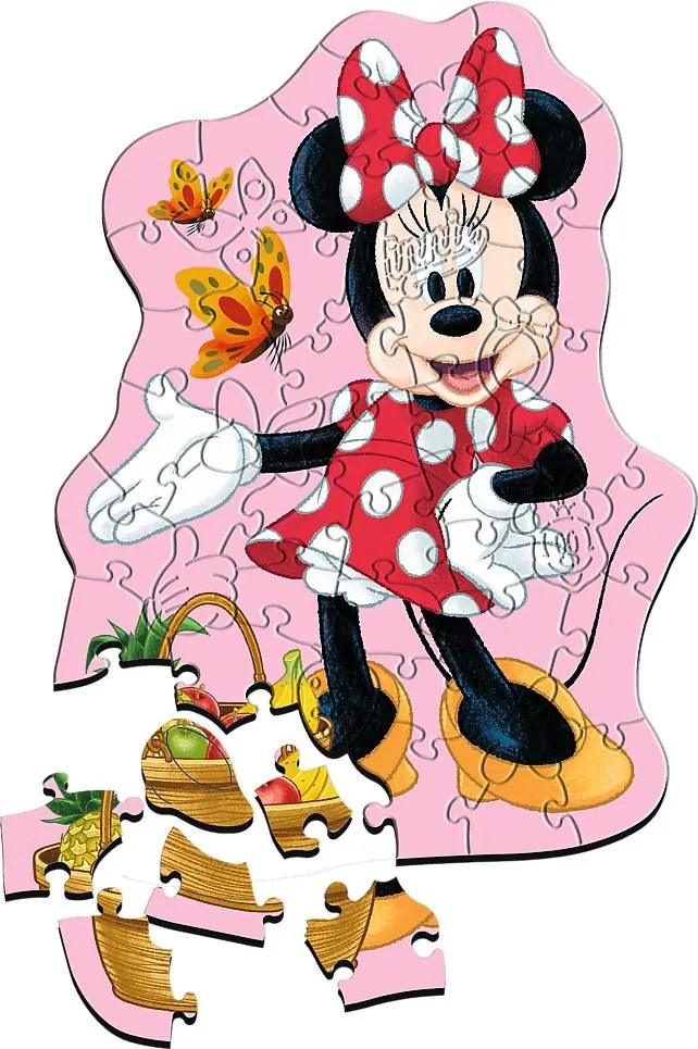 Trefl Puzzle 50 Drevené - Minnie