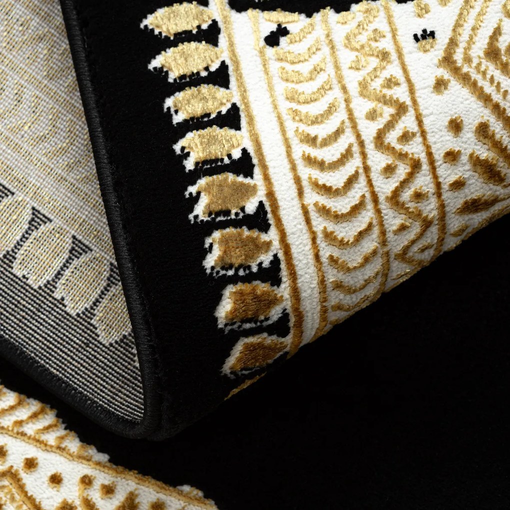 Kusový koberec Allure 1965 black/gold, 280x370, čierna, kancelária, Dywany Łuszczów