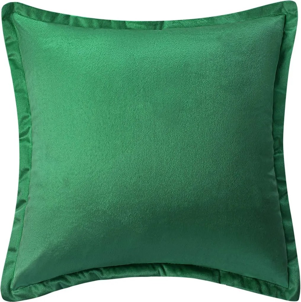 Velúrová obliečka na vankúš SOFT VELVET fľašovo zelená 40x40 cm