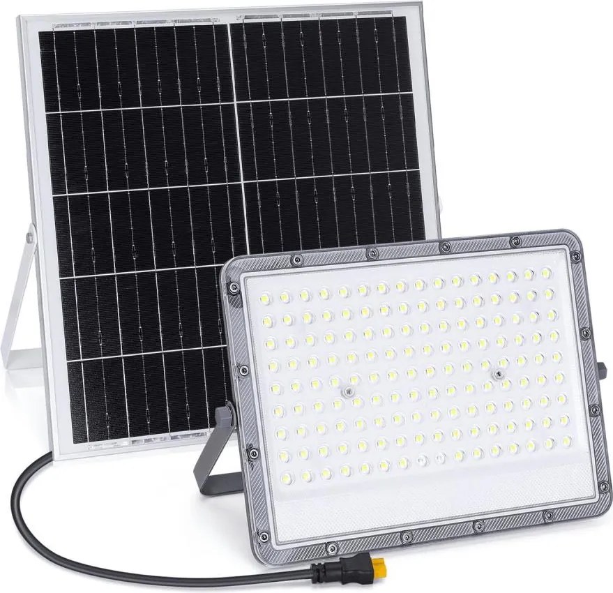 Aigostar - LED stmievateľný solárny reflektor LED/200W/3,2V IP65 + diaľkové ovládanie