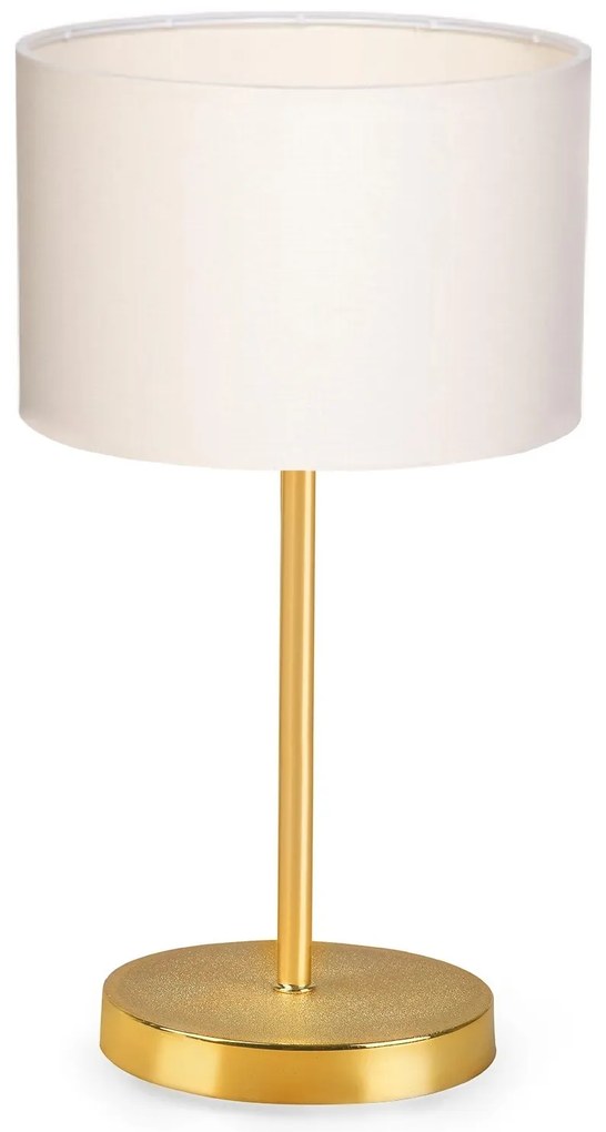 Sada 2 ks stolních lamp Tablo krémová/zlatá