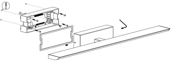 Eglo 900021 - LED RGBW Stmievateľné kúpeľňové osvetlenie zrkadla 21,5W/230V IP44
