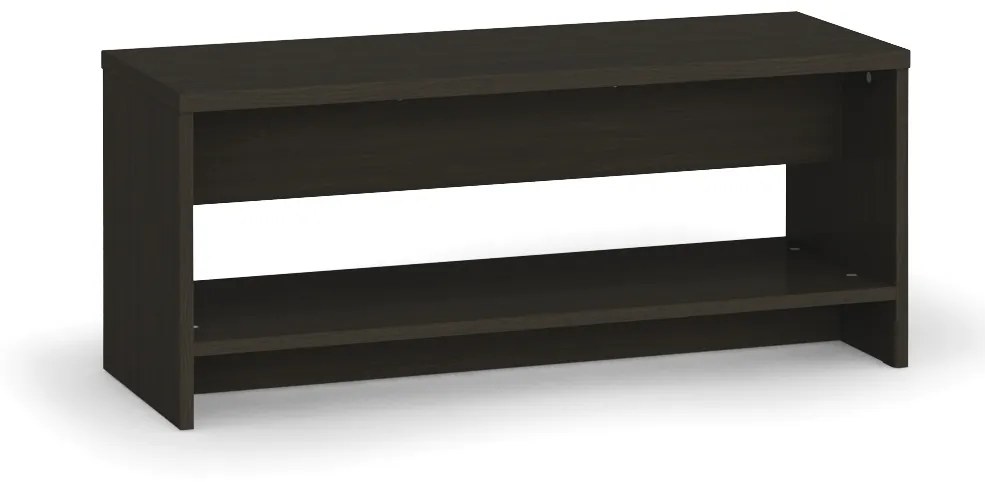 Šatníková lavica s policou na topánky, zosilnená, 1000 mm, wenge