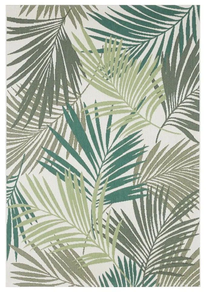 Zeleno-sivý vonkajší koberec NORTHRUGS Vai, 80 x 150 cm