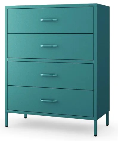 Komoda CARLA, 800 x 1015 x 400 mm, Modern: morská farba