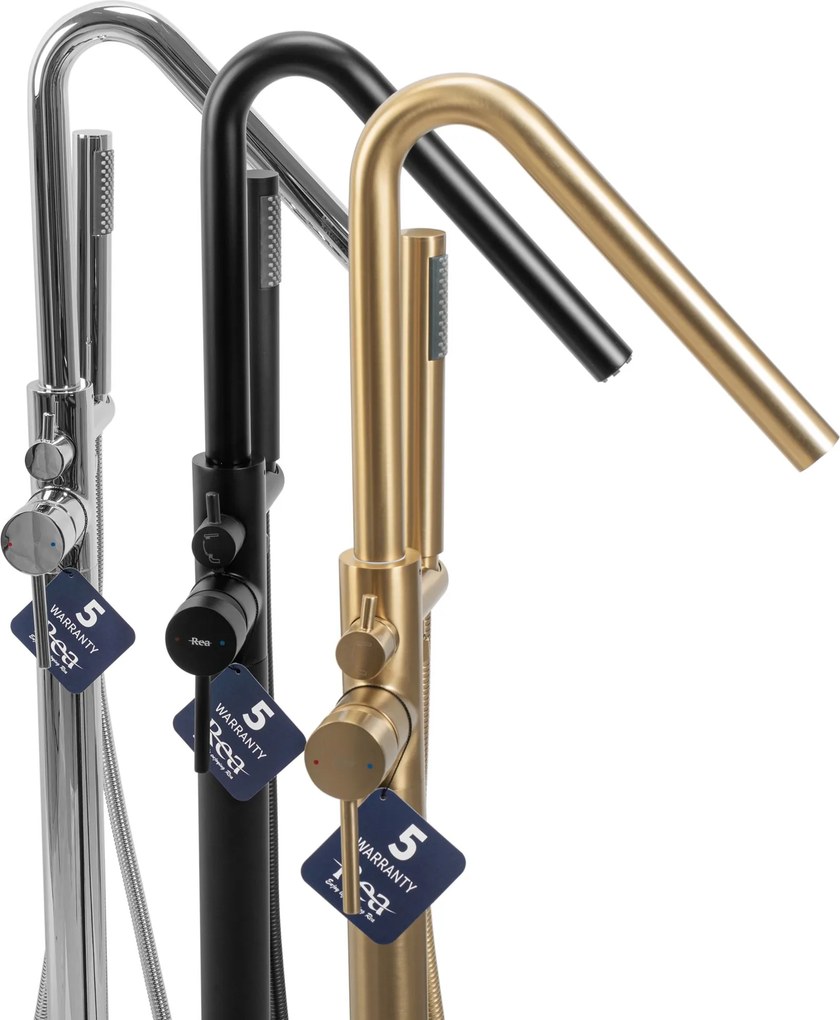 Rea Aras, voľne stojaca vaňová batéria h-1105, chrómová, REA-B2718