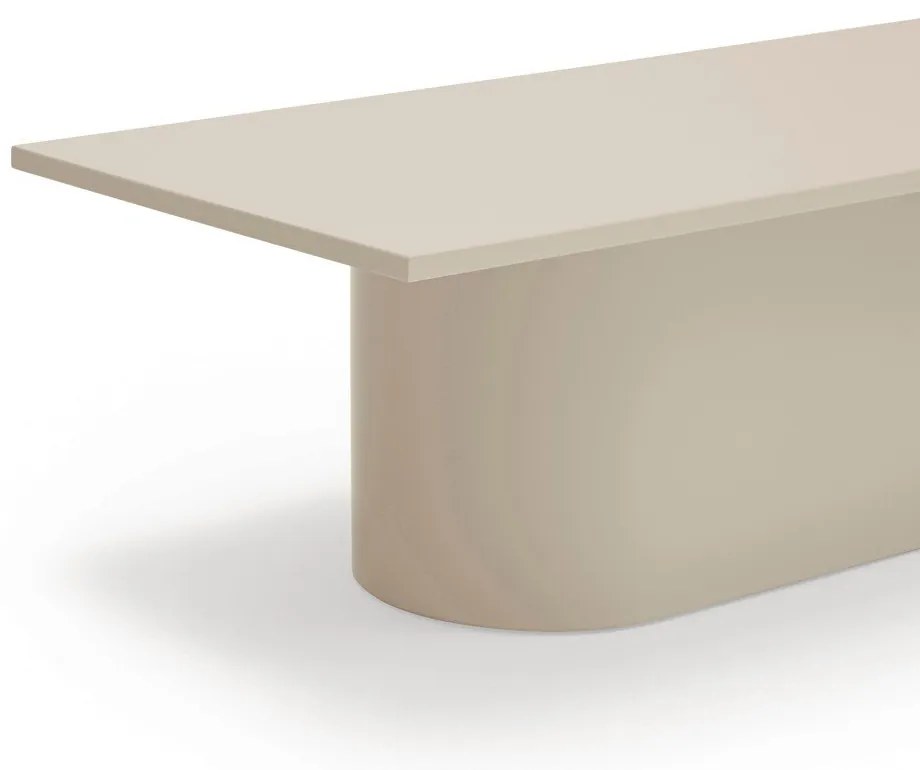 Krémovobiely konferenčný stolík 50x111 cm Totem – Teulat