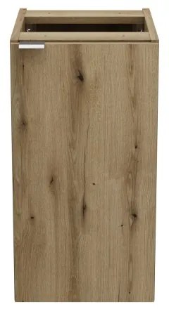 Kúpeľňová závesná skrinka vysoká Aruba 800 2D dub craft zlatý/biely lesk