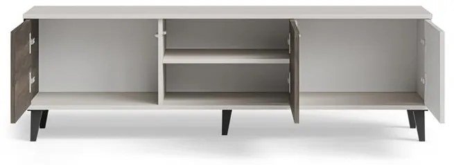TV skrinka Random 150 cm kašmír/orech