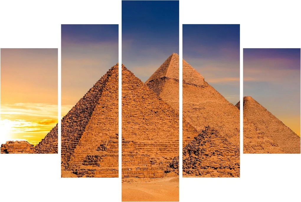 Obraz - Egyptské pyramídy (150x105 cm)