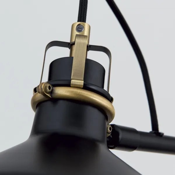 Orion Stl 12-1192/1 - Stojacia lampa SCHILLER 1xE27/40W/230V čierna/bronz