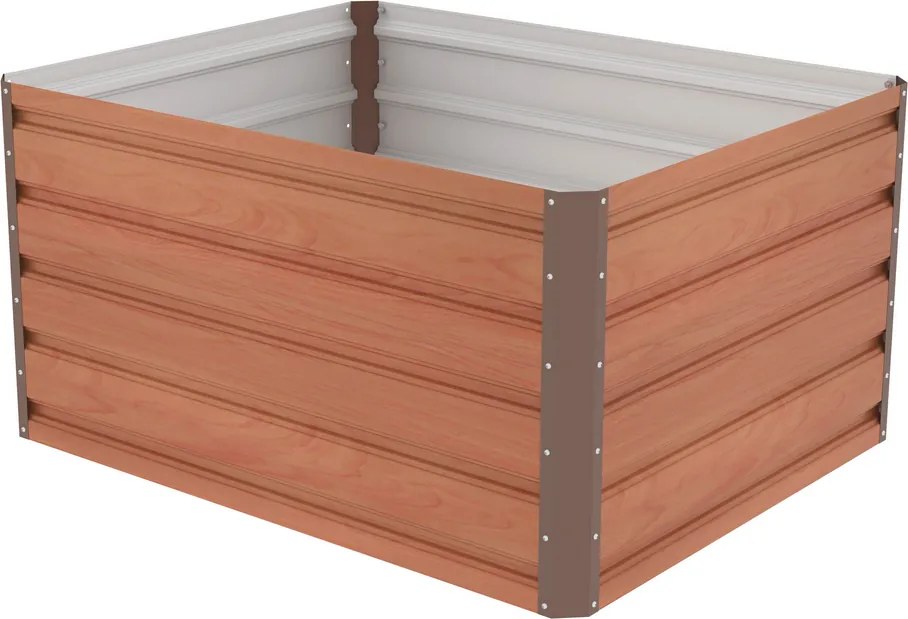 Vysoký záhon G21 Daisy 100 x 80 x 52 cm, kov,hnedý