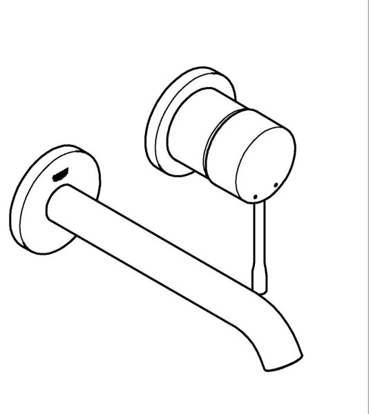 GROHE 19408GN1 - Umývadlová batéria ESSENCE 183 mm zlatá