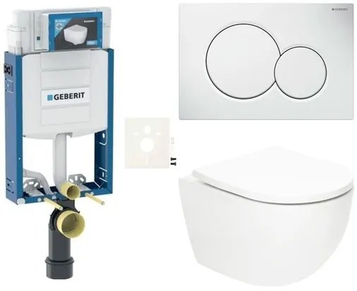 Závesný WC set Geberit na zamurovanie SAT Fusion SIKOGZTORFUS01