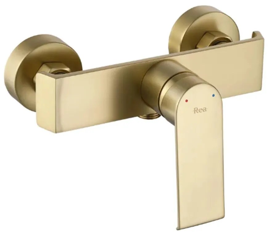 Sprchová batéria Rea Hass zlatá kartáčovaná