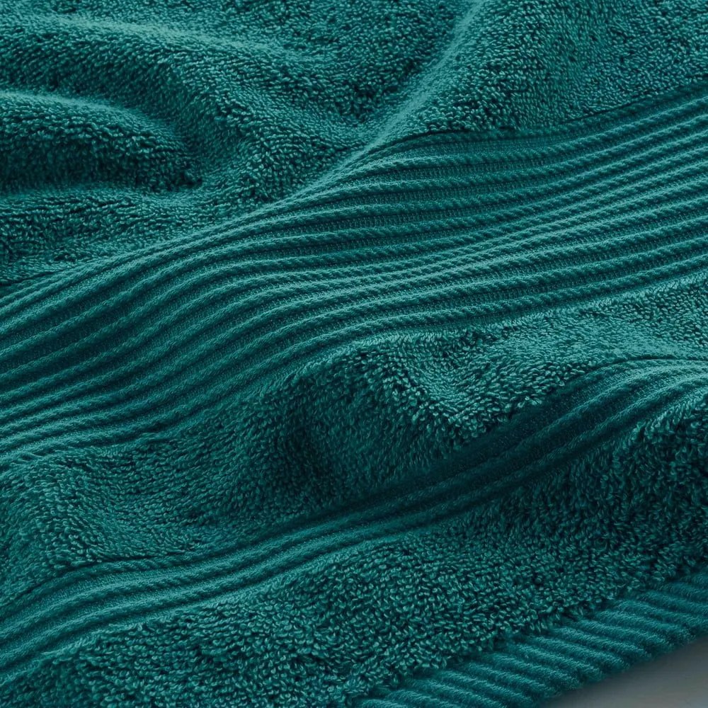 Tmavozelená froté bavlnená osuška 90x150 cm Tendresse – douceur d'intérieur