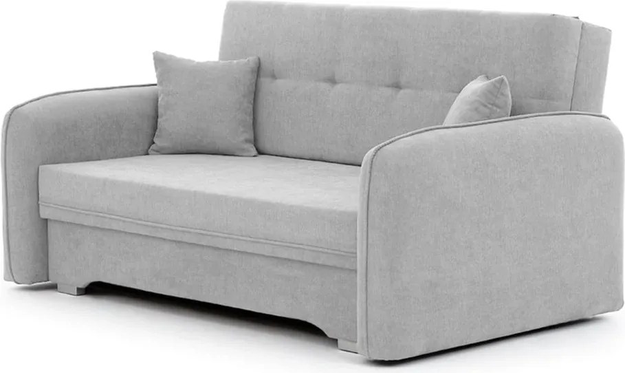 Svetlosivá ženilková rozkladacia/s úložným priestorom pohovka 155 cm Laine – ELTAP