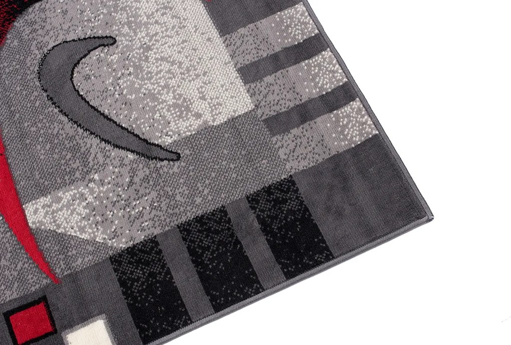 TA Koberec 4596A DARK GRAY CHEAP PP CRM Sivý Obdĺžnikový Rozmer: 60x100 cm