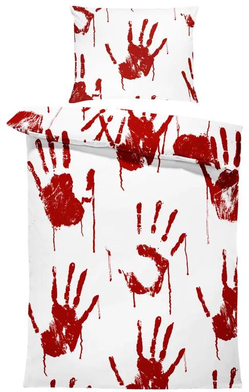Obliečky Bloody Hand (Rozmer: 1x140/200 + 1x90/70)