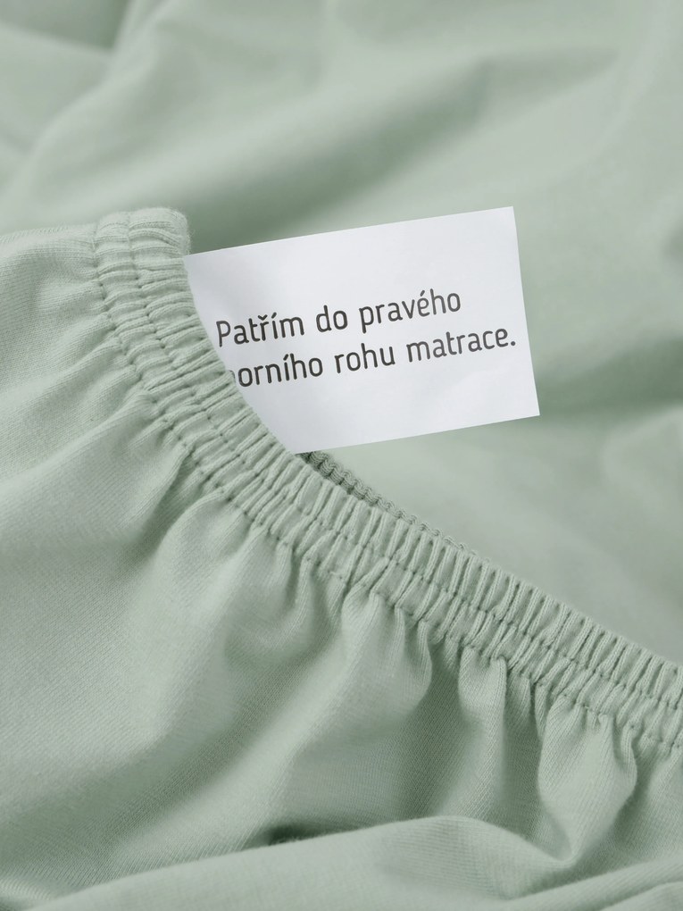Jersey plachta s elastanom Deluxe 220 × 200 cm – šalviová