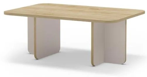 Konferenčný stolík Houseland Hillary 100 cm dub zafírový/pieskovec