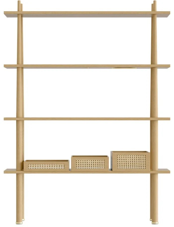 Modulárny policový systém v dekore duba v prírodnej farbe 110x148 cm Stories – UMAGE